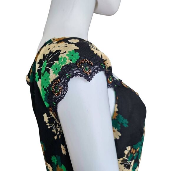 fairy silk + lace wrap-style blouse - Picture 5 of 7